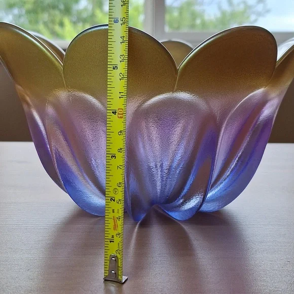 #AEF 3 Piece of Walther Glas Marrakech petal bowls And Plate gold and purple - Picture 10 of 16